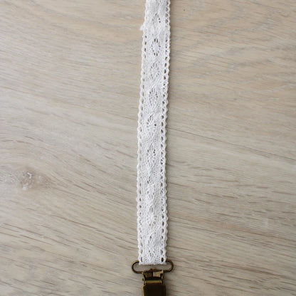 Vintage Paci Clip - White