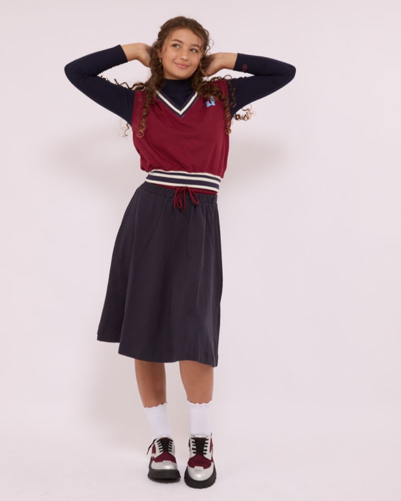 Signature Sweat Skirt - Navy