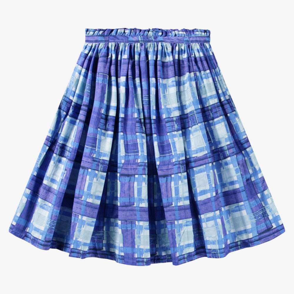 Brisali Skirt - Blue Checks