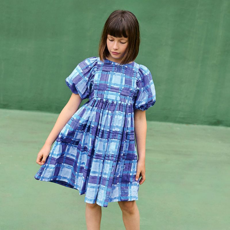 Calyita Dress - Blue Checks