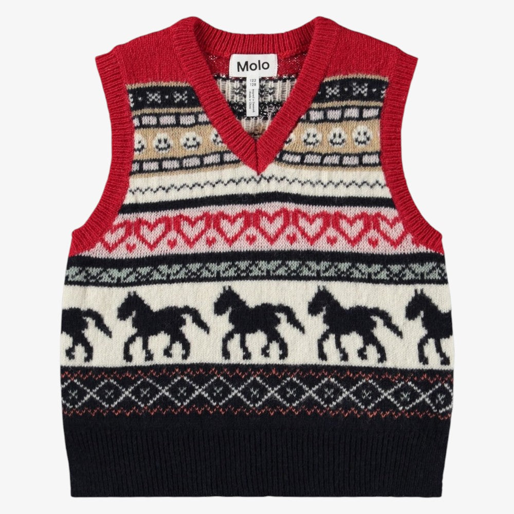 Grace Vest - Black &amp; Red