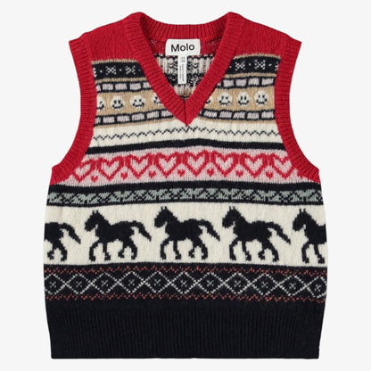 Grace Vest - Black &amp; Red