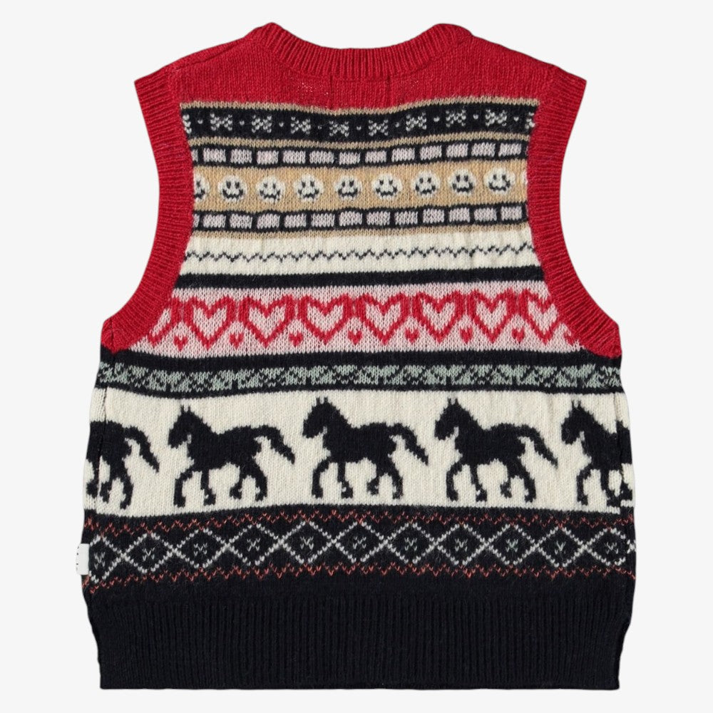 Grace Vest - Black &amp; Red
