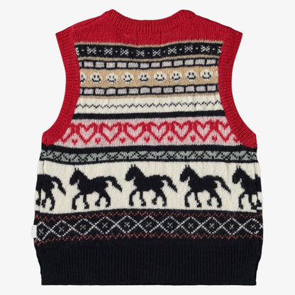 Grace Vest - Black &amp; Red
