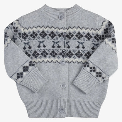 Fair Isle Cardigan - Blue