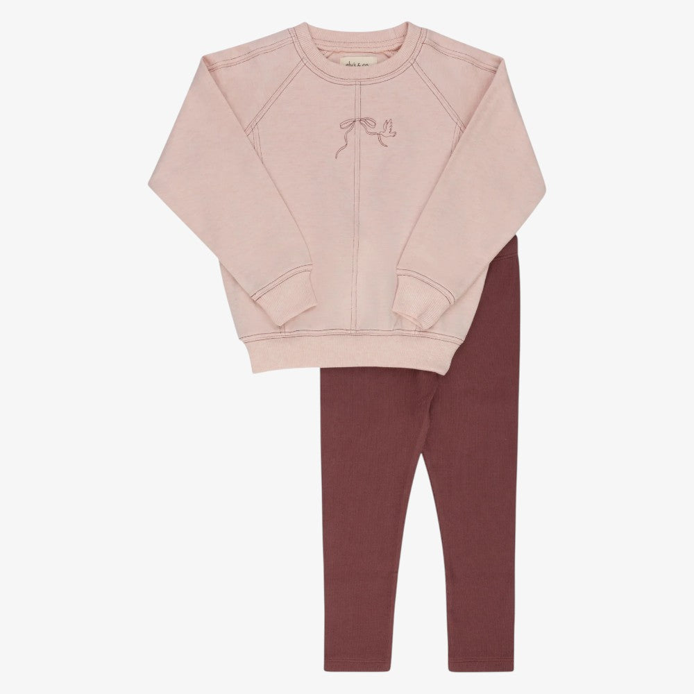 Bird Seam 2 PC - Pink