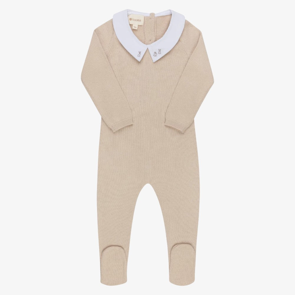 Fair Isle Footie - Taupe