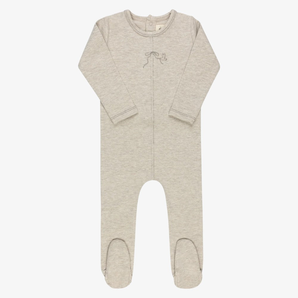 Bird Seam Footie - Tan