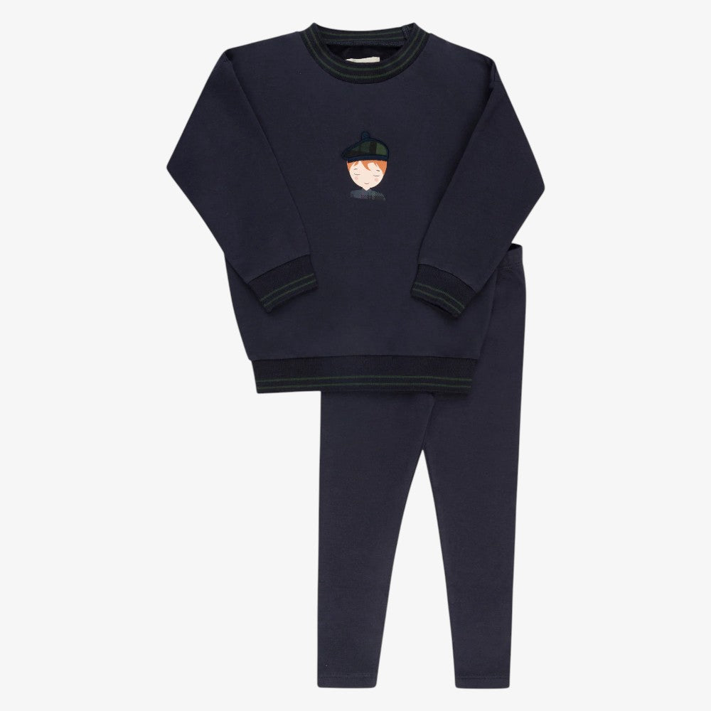 French Terry 2Pc - Navy