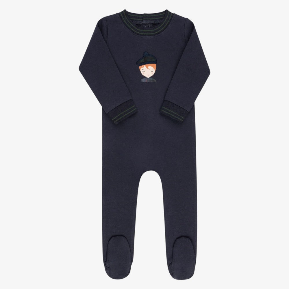 French Terry Footie - Navy