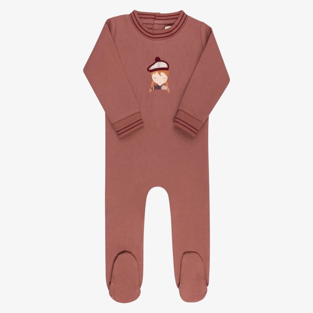 French Terry Footie - Pink