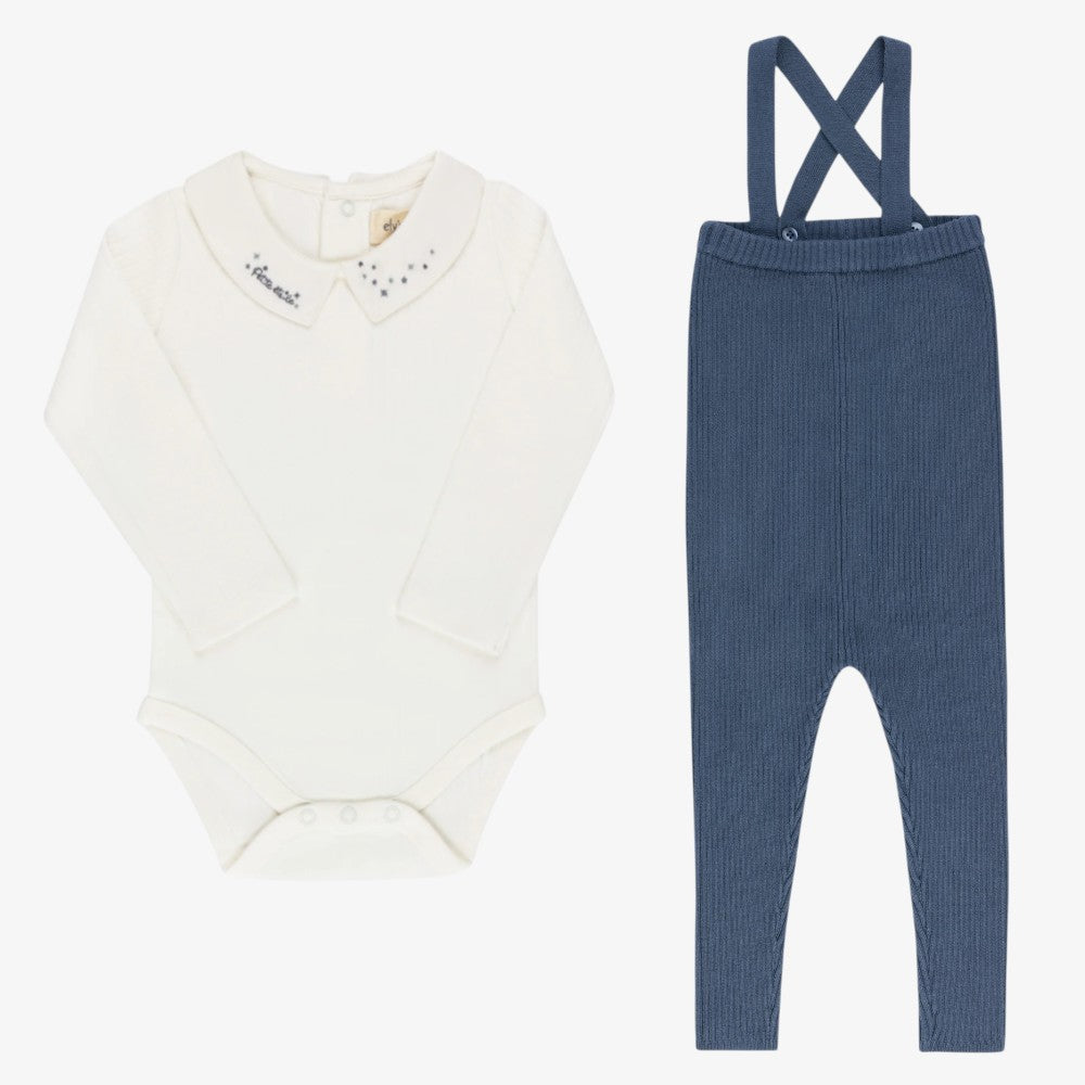 Overall And Bodysuit - Blue