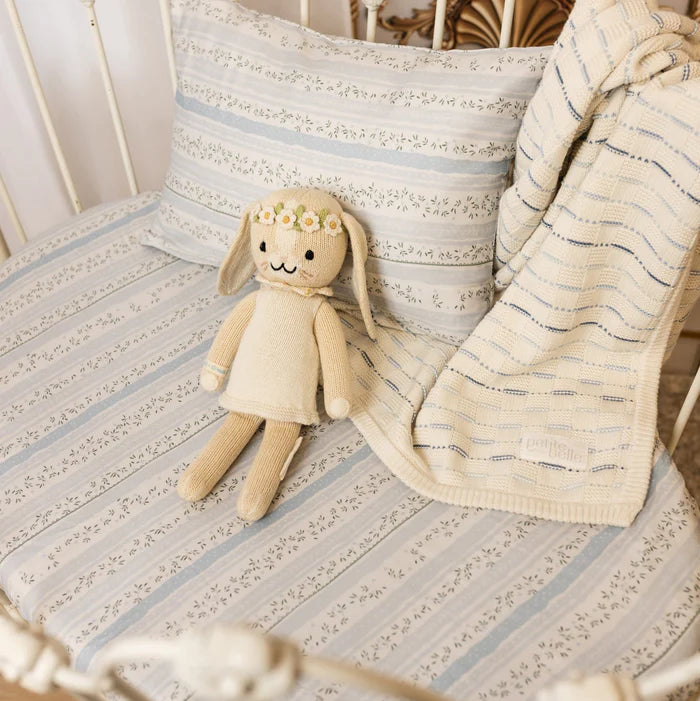 Enchanted Crib Sheet Set - Dusty Blue