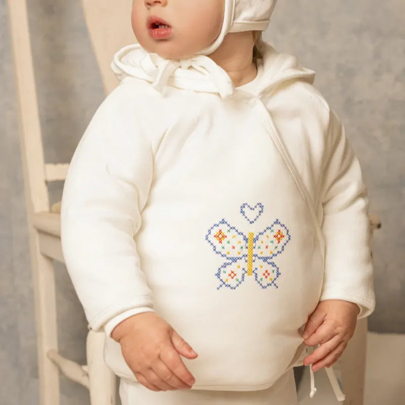 Vintage Jacket And Hat - White &amp; Sage