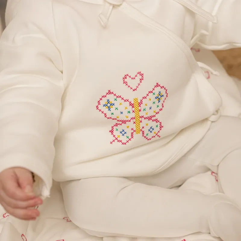 Vintage Jacket And Hat - White &amp; Pink