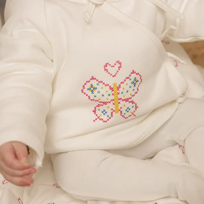 Vintage Jacket And Hat - White &amp; Pink