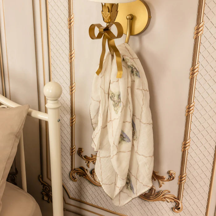 Swaddle And Burp Cloth Set - Teddy Tale