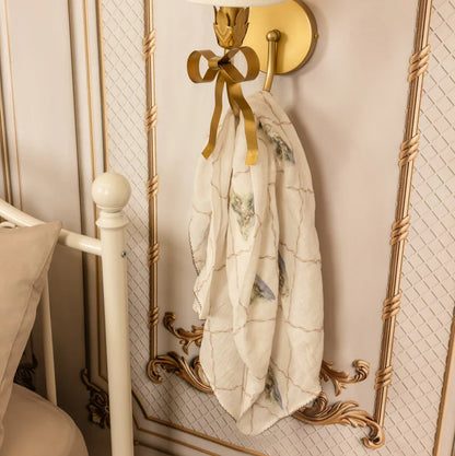 Swaddle And Burp Cloth Set - Teddy Tale