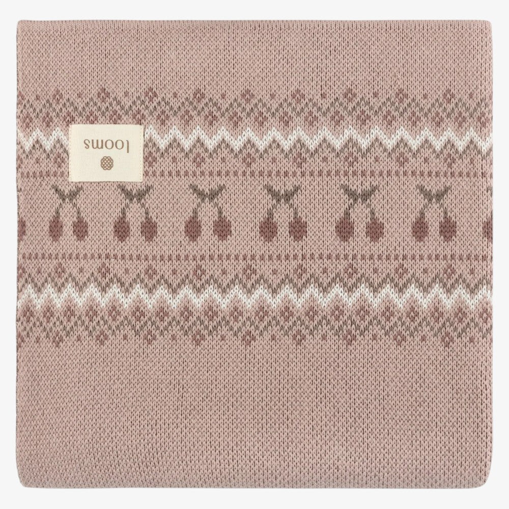 Fair Isle Blanket - Mauve