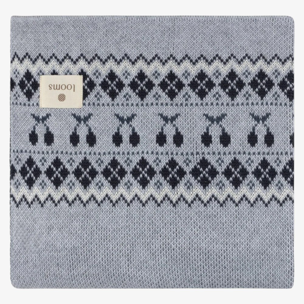 Fair Isle Blanket - Blue