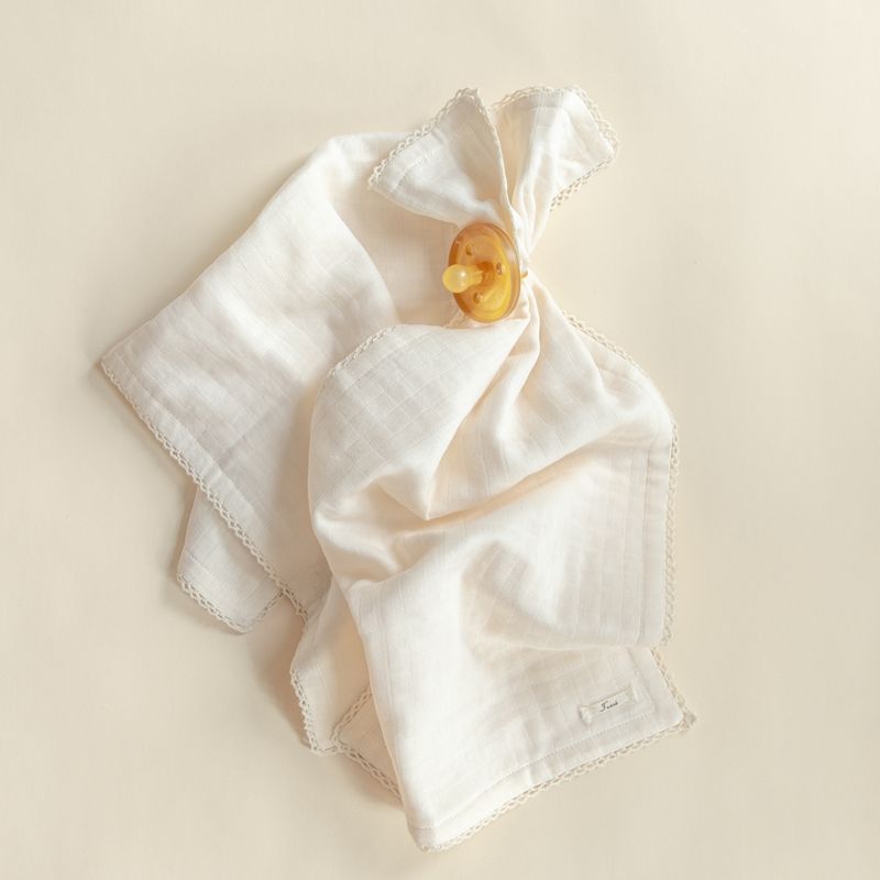 Crochet Burp Cloths - Ecru
