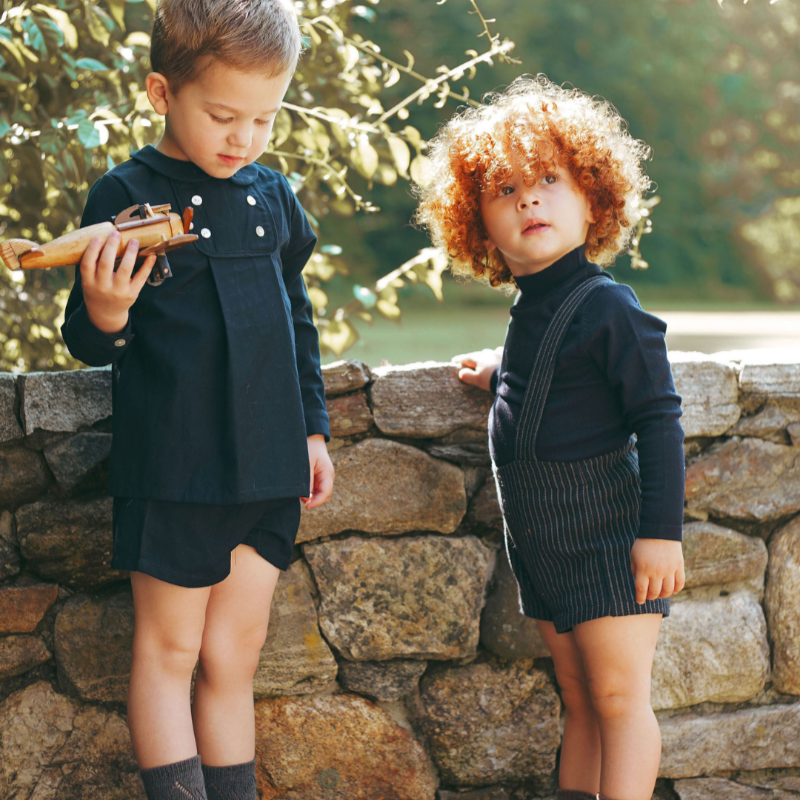 Button Detail Set - Navy