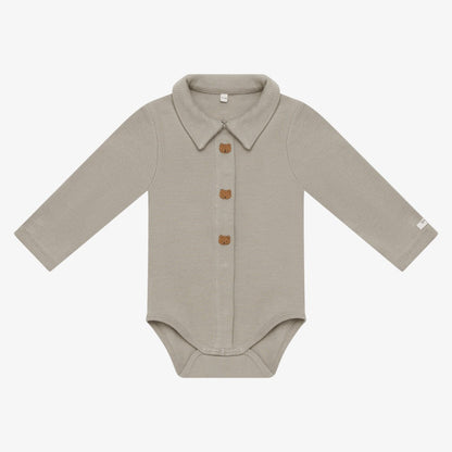 Finnian Bear Bodysuit - Dusty Green