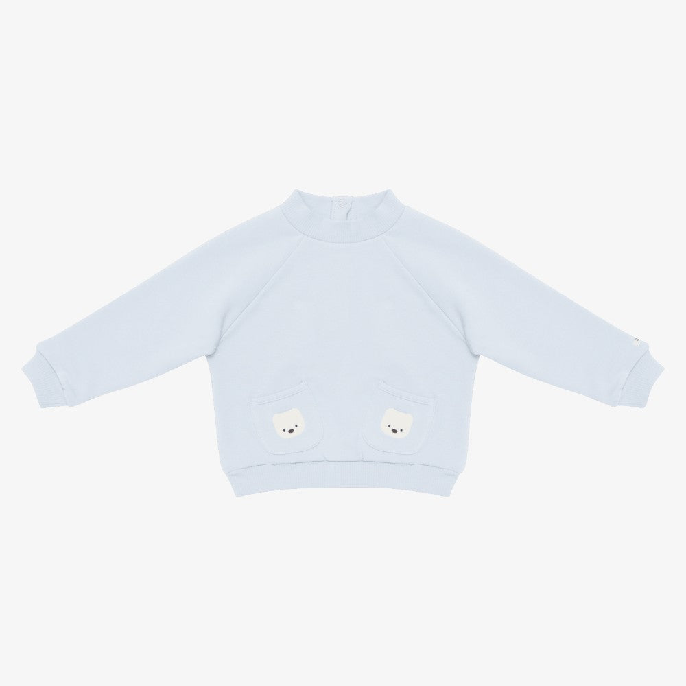 Foppe Bear Sweater - Ice Blue