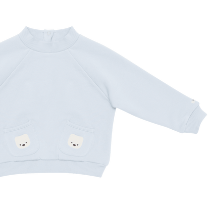 Foppe Bear Sweater - Ice Blue