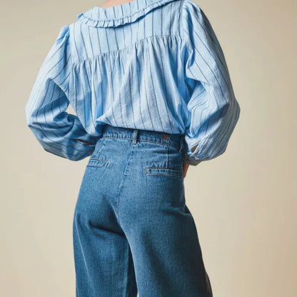 Volante Blouse - Stripe