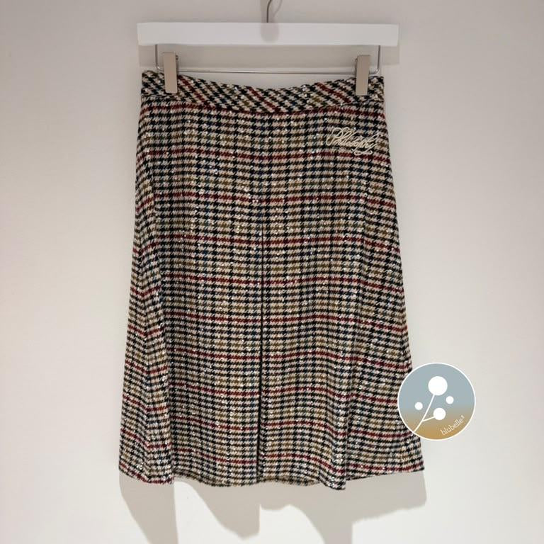 Houndstooth Skirt - Multi