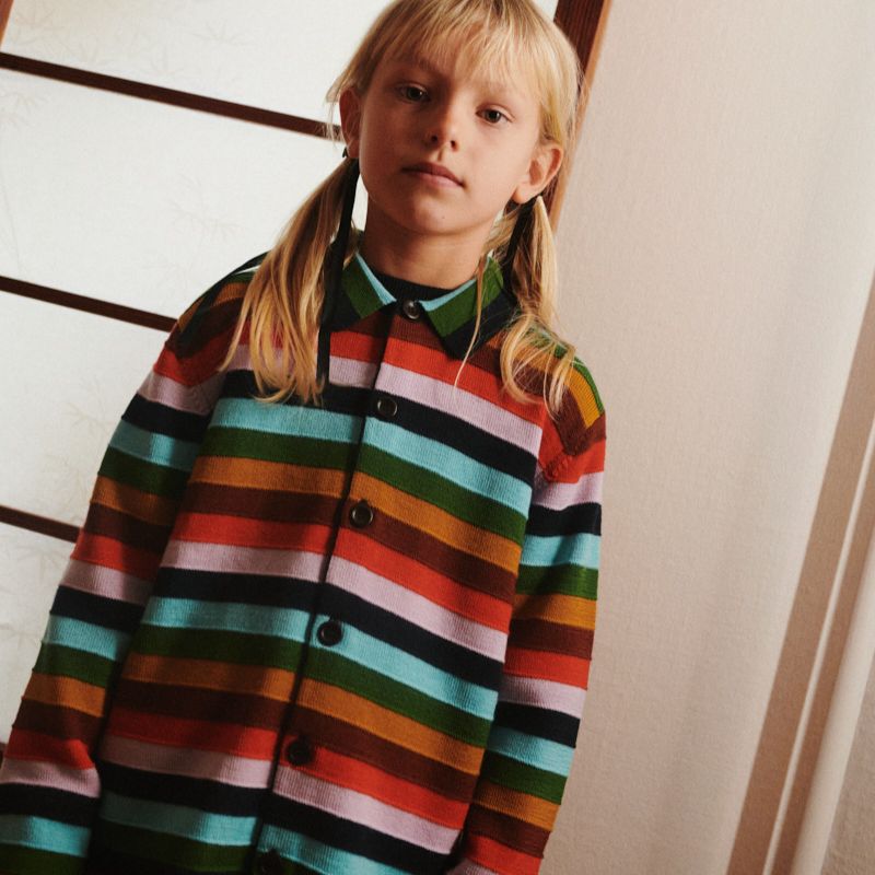 Striped Cardigan - Multi Stripe