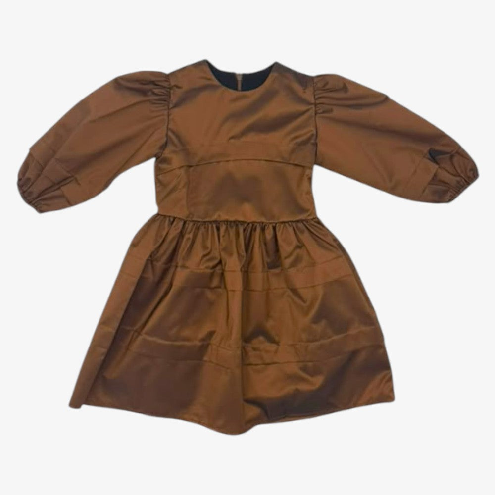Gathered Dress - Bronze