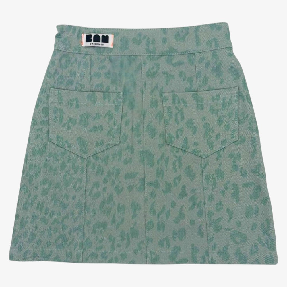 Leopard Skirt - Mint