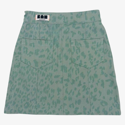 Leopard Skirt - Mint