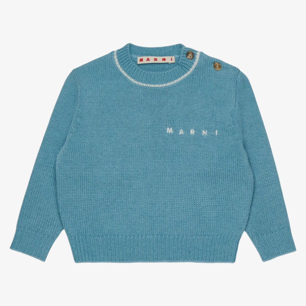 Logo Knit Sweater - Blue
