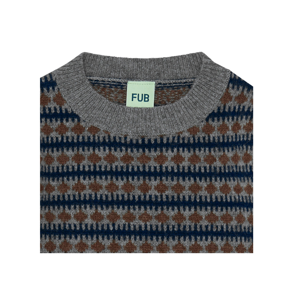 Fub Lambswool Sweater - Charcoal Melange