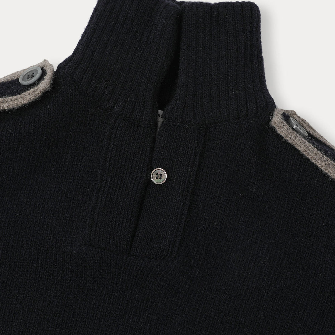 Marine Knit Romper - Navy