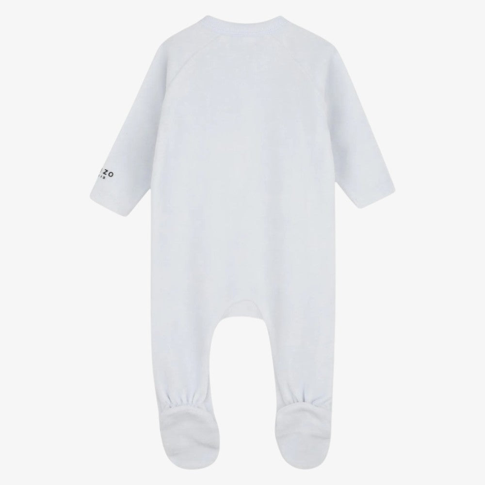 Side Snap Footie - Pale Blue