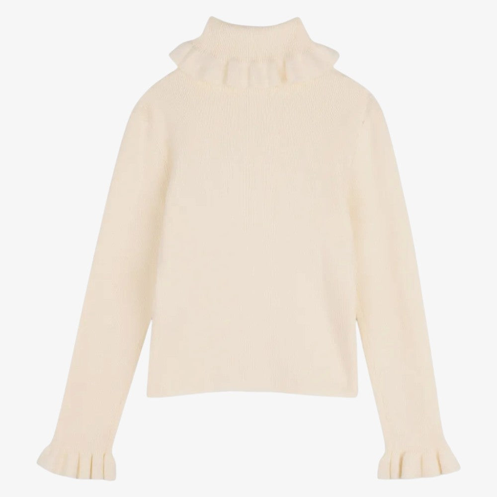 Ruffle Sweater - Ivory