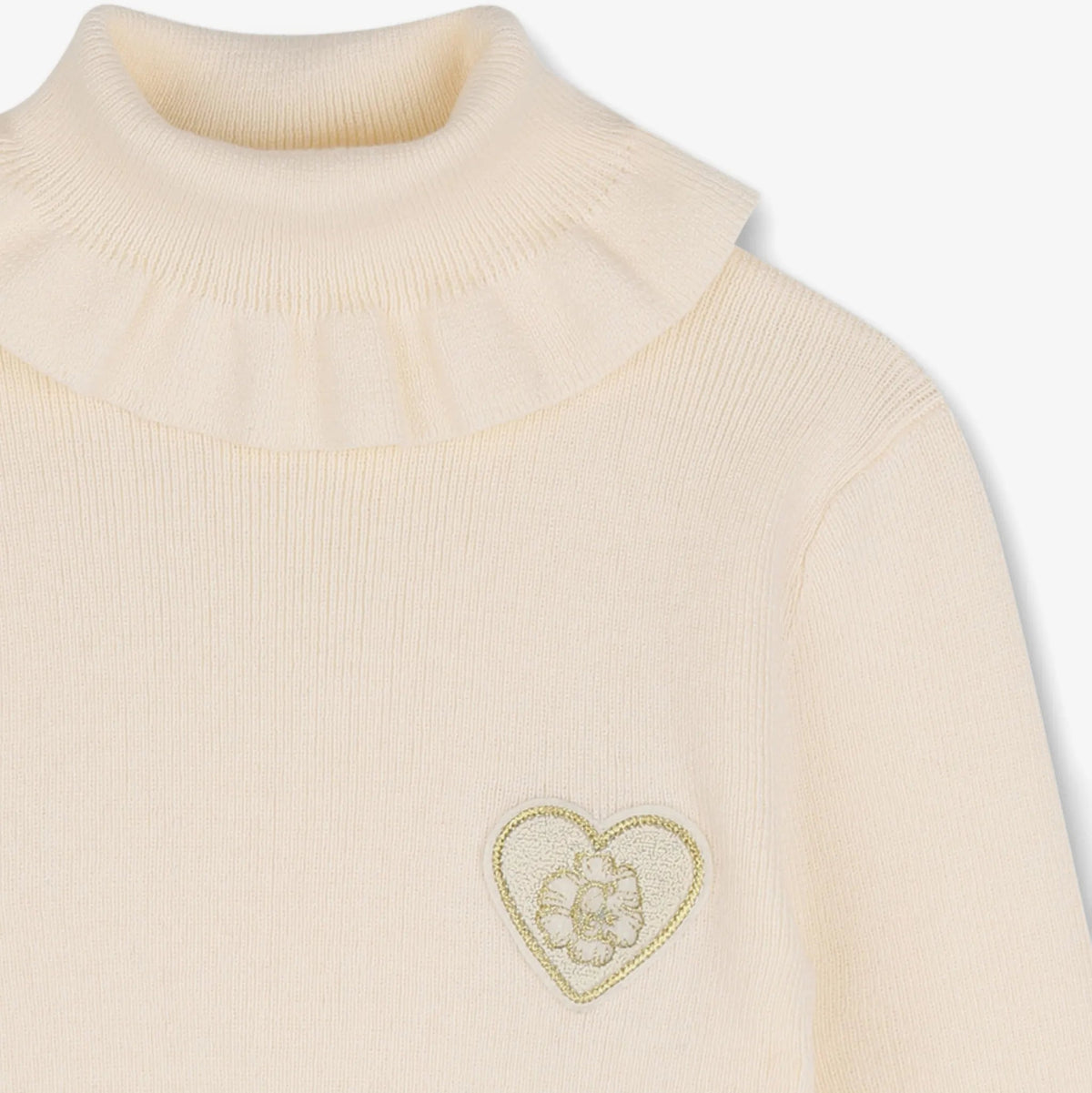 Ruffle Sweater - Ivory