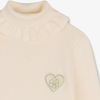 Ruffle Sweater - Ivory