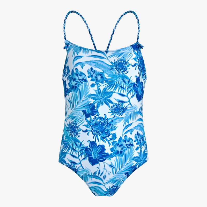 Tahiti Flower Swimsuit - Blue