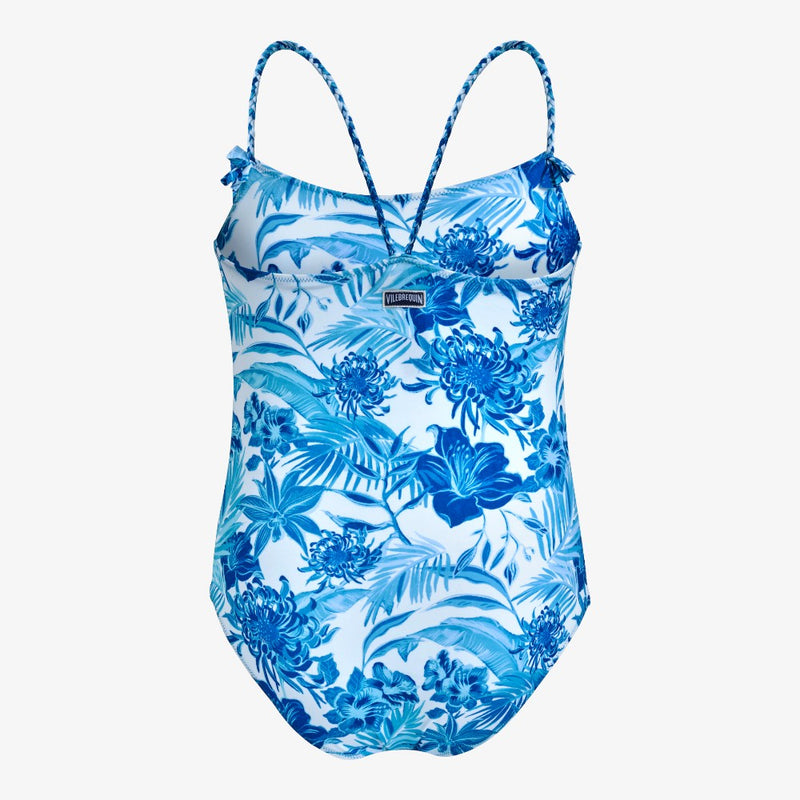 Tahiti Flower Swimsuit - Blue