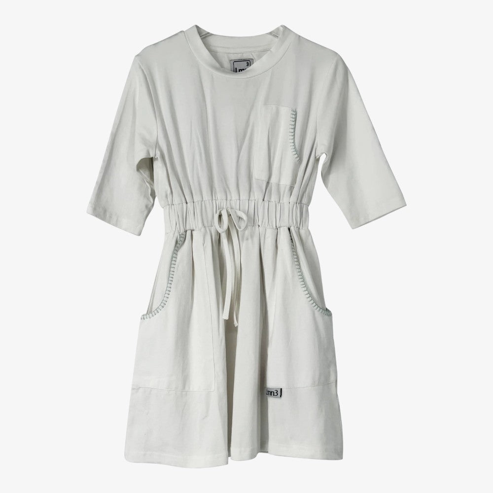 Lmn3 Short Sleeve Dress - Natural White