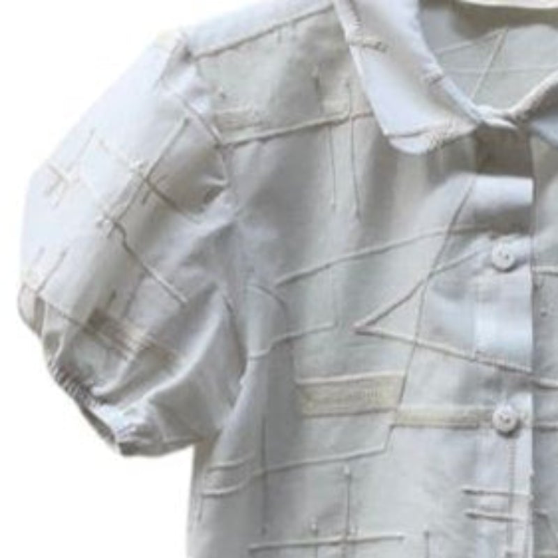 Lace Top And Skirt - White