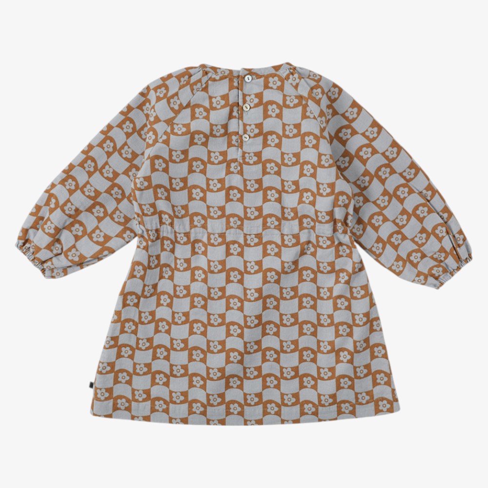 Mathiue Dress - Blue&amp;brown