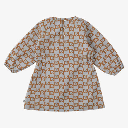 Mathiue Dress - Blue&amp;brown
