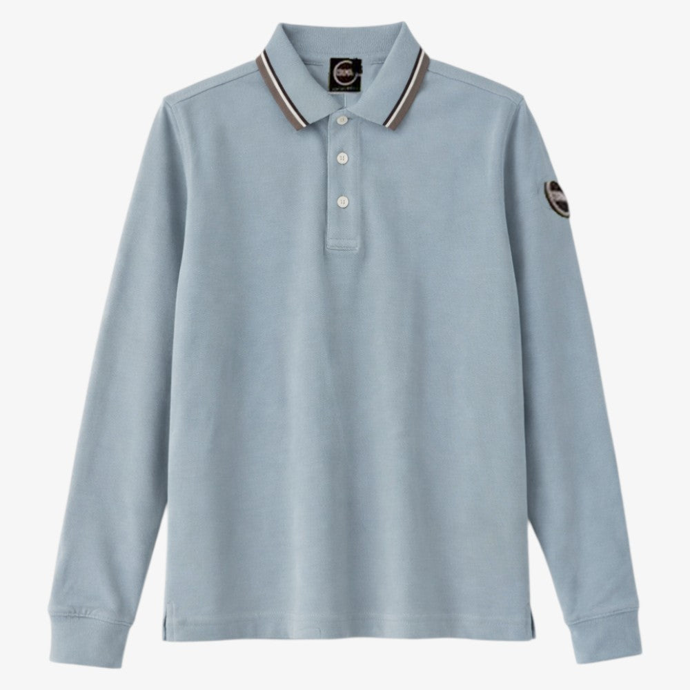 Stripe Collar Polo - Railway