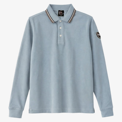 Stripe Collar Polo - Railway